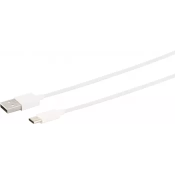 USB laidas S/CONN 14-13040 0,5 m USB A USB C baltas