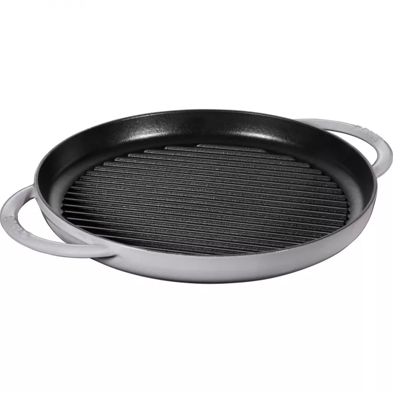 Grilių keptuvė ZWILLING STAUB Round 30 cm Pilka