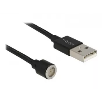 USB kabelis DeLOCK 85724 USB 2.0 1,1 m Juodas
