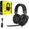 Ausinės CORSAIR HS65 SURROUND laidinės žaidimų ausinės, supra-aural, 3,5 mm + USB adapteris, 32 Ω, 282 g, anglies