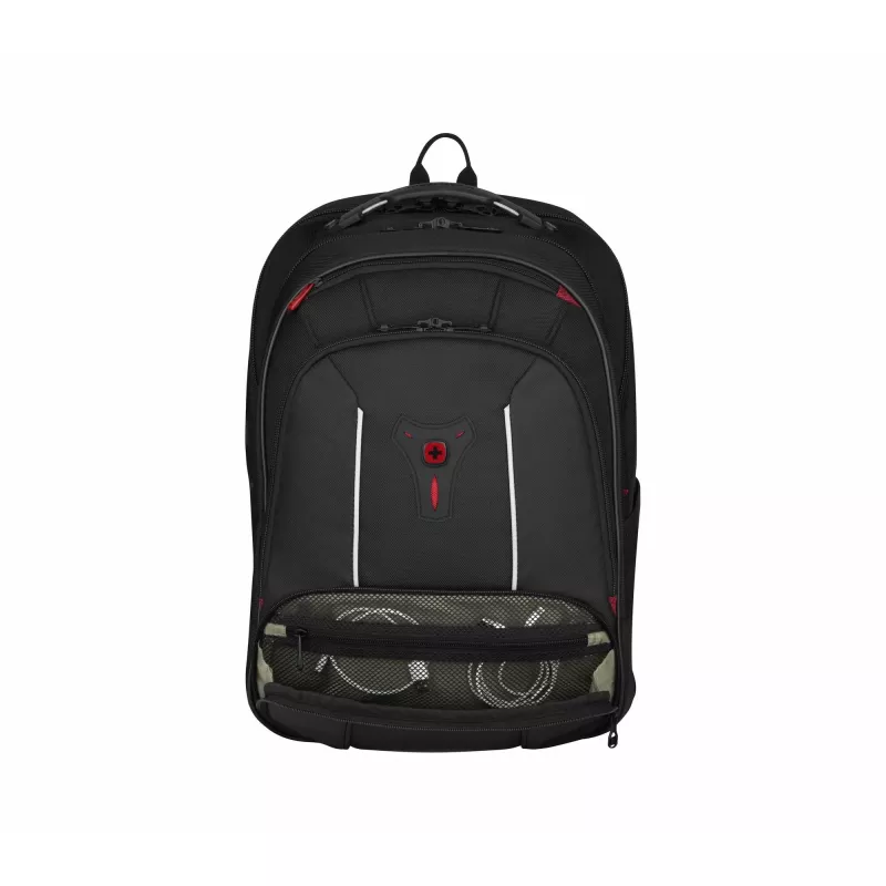 Wenger Carbon Pro verslo kuprinė su 15,6 col. nešiojamojo kompiuterio kišene ir planšetės kišene, juoda (653129)