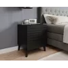 Naktinis staliukas cama meble NOVA 44x40x52 cm matinė juoda – 1 stalčius, 16 mm korpusas