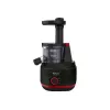 Lėtas sulčiaspaudė Tefal Juiceo ZC150 — 150 W, 4,5 cm padavimo anga, 0,8 L sulčių ir minkštimo talpyklos, 80 aps./min., Juoda/Raudona