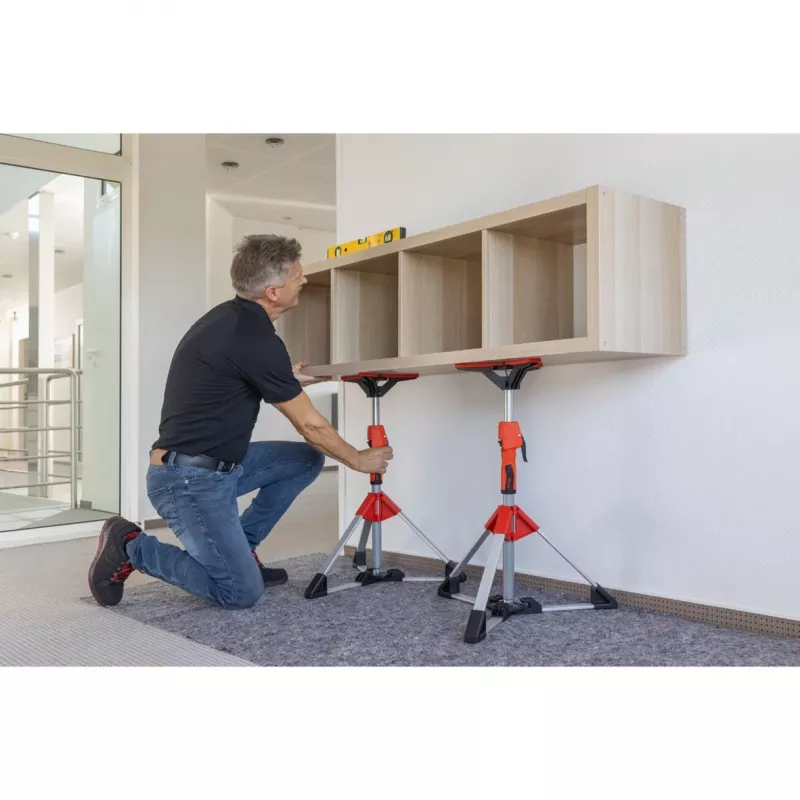 Lubų ir montavimo atrama Bessey STE90 reguliuojama 575–910 mm su pompine rankena