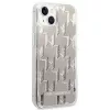 Karl Lagerfeld KLHCP14MLMNMS iPhone 14 Plus 6.7″ kietasis dėklas sidabrinis / sidabrinis Liquid Glitter Monogram