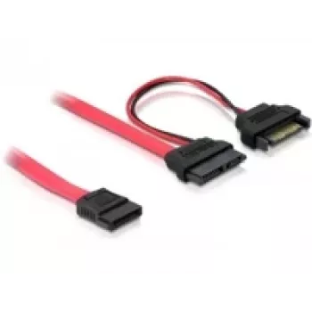SATA kabelis DeLOCK 84418 0,5 m Raudonas