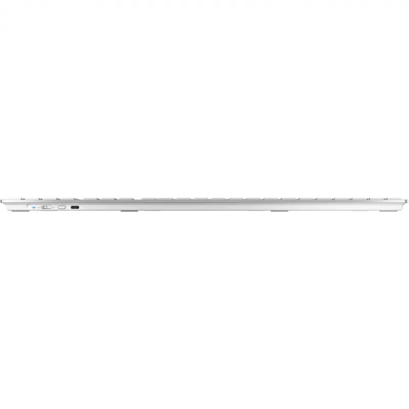 CHERRY DW 9100 SLIM belaidis klaviatūros ir pelės rinkinys RF Wireless + Bluetooth QWERTZ vokiškas sidabrinis