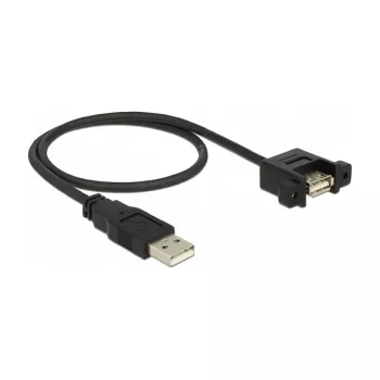 USB kabelis DeLOCK 85461 USB 2.0 0,5 m juodas