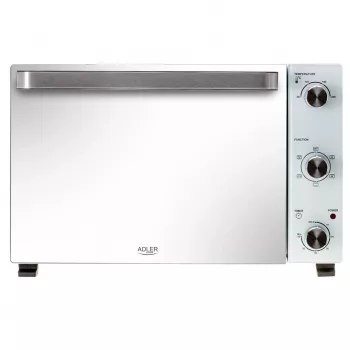 Elektrinė stalviršinė orkaitė Adler AD 6027, 48 L, 1800 W, balta