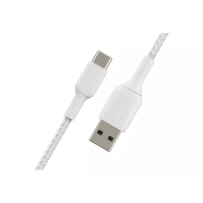 USB laidas Belkin CAB002BT1MWH 1m USB A į USB C baltas