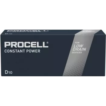 Baterija Duracell MN1300 Procell Constant D (LR20) šarminė, pakuotė po 10 vnt.