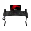 Gaming stalas huzaro Hero 3.6 – stačiakampis 1400×600 mm, aukštis reguliuojamas 560–790 mm, juodas, H kojos, 15 mm stalviršis