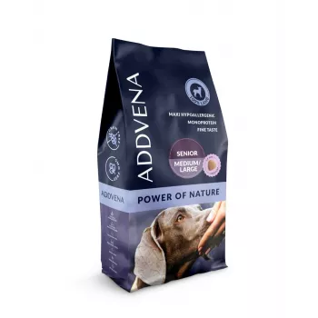 ADDVENA Power of Nature Senior Medium/Large ėriena - sausas šunų ėdalas - 10kg