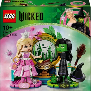 LEGO Wicked figūrėlės Elphaba ir Glinda 75682 – kolekcinis minifigūrėlių rinkinys