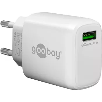Goobay USB greitasis įkroviklis QC 3.0 (18 W) Baltas (61672)