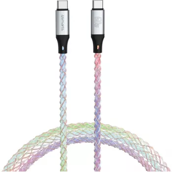 4smarts RGBCord 541440 laidas iš USB-C į USB-C, 60 W, 1,5 m, RGB