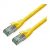 Tinklo kabelis ROLINE 21.45.3225 RJ-45 Cat6a S/FTP 5 m geltonas (perdirbtos medžiagos)