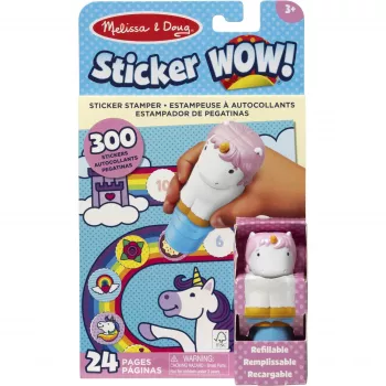 Melissa & Doug Sticker WOW! Unicorn veiklos pagalvėlių rinkinys