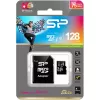 MicroSDXC atminties kortelė Silicon Power 128 GB UHS‑I (Class 10, U1), 85 MB/s, juoda, su SD adapteriu