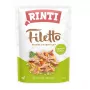 Šlapias šunų ėdalas RINTI Filetto antis su daržovėmis 100 g pakelis, pilnavertis pašaras, 15% baltymų, 1% riebalų, 81% drėgmės