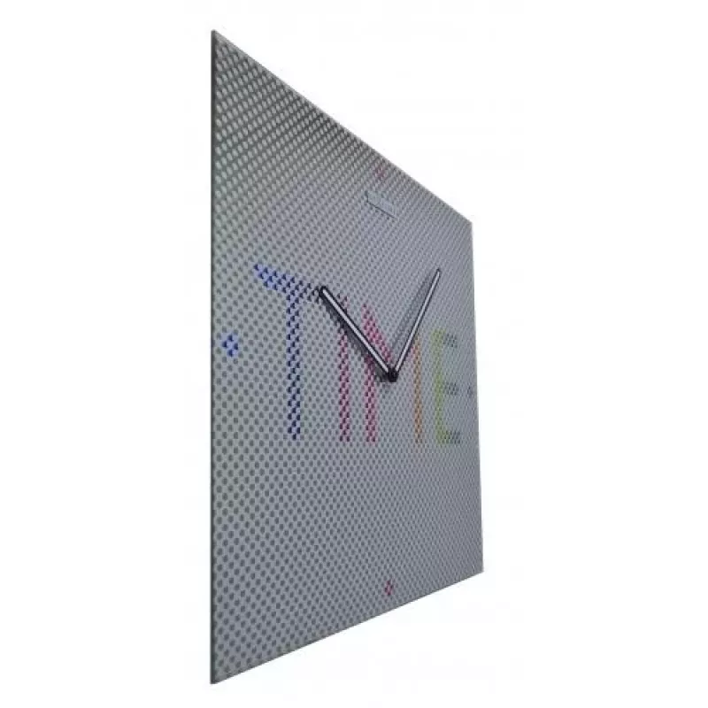 NeXtime klok 8165 Mistery - Time, 43x43 cm, sieninis, metalinis