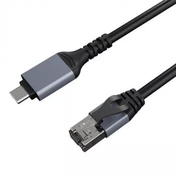 Interneto kabelis CAT6 UTP, USB Type-C – RJ45, 7,5 m