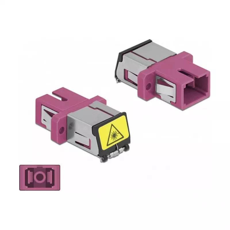 Optiminis skaidulinis mova DeLOCK 86891 SC Simplex moteriškas į SC Simplex moterišką daugiamodė violetinė