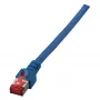 EFB-Elektronik RJ45 jungiamasis kabelis Cat.6 S/FTP LSZH mėlynas 0,15 m