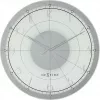 NeXtime klok 8125 Fancy Round, Ø43 cm, sieninis, baltas/sidabrinis