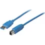 USB laidas ShiverPeaks 5m USB 3.2 Gen 1 USB A į USB B mėlynas