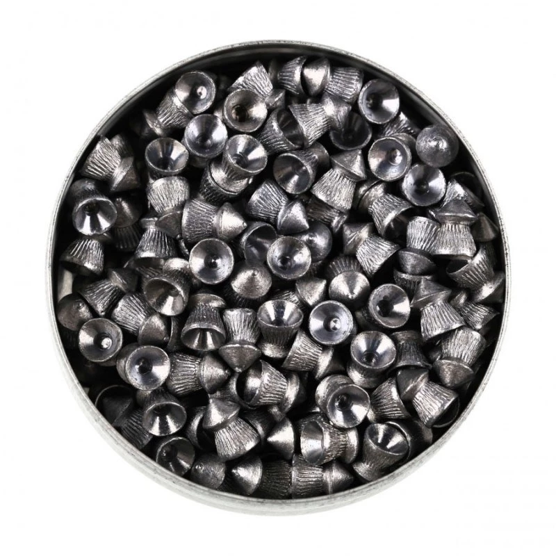 Šratas UMAREX Pointed Ribbed Shot Cobra 6,35 mm, 1,56 g, sidabrinis, 200 vnt.