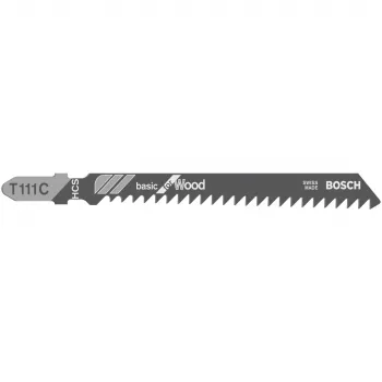 Bosch T 111 C pjūklo diskas medžiui, anglinis plienas (HCS), 3 vnt.