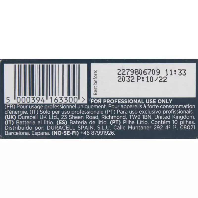 Ličio baterija Duracell CR2 3V (model 163300) kameroms ir elektronikai