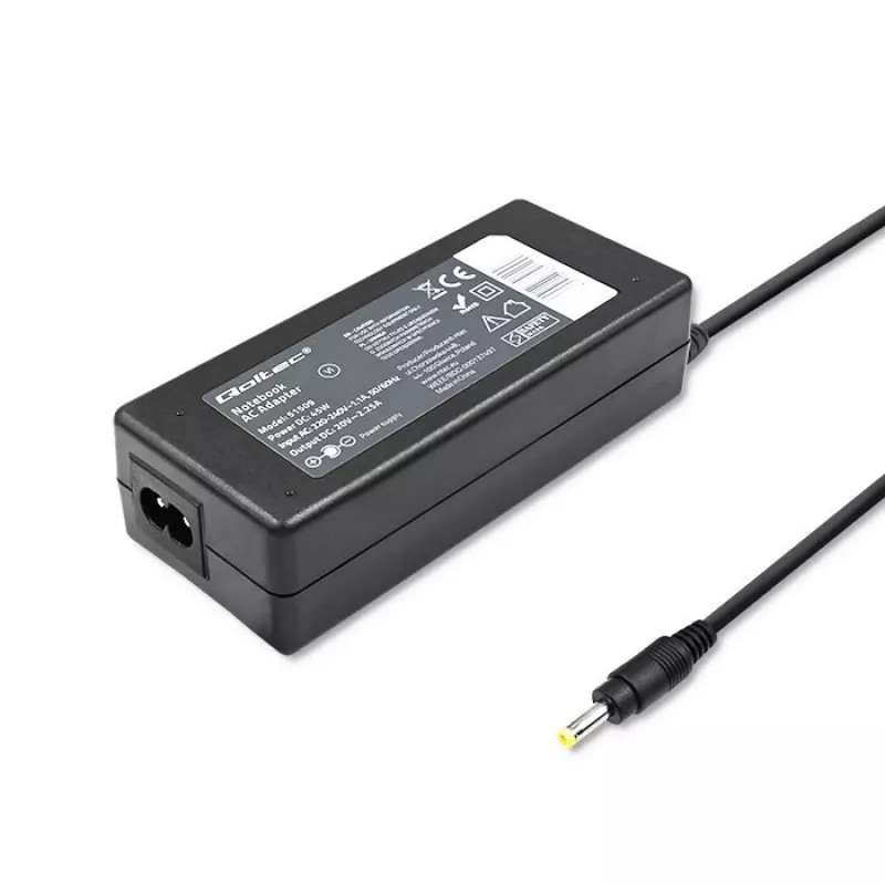 Qoltec 51509 45W maitinimo adapteris, skirtas Lenovo | 45W | 20V | 2,25A | 4,0*1,7 | + maitinimo laidas