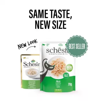 SCHESIR vištienos filė želėje - šlapias ėdalas katėms - 70g