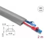 Kabelių mova DELOCK 20767 PVC Pilka 1 vnt.