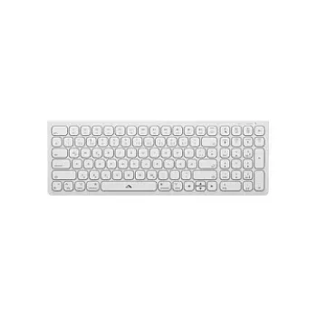 Alogic Echelon Compact USB-C BT klaviatūra vokiška + pelė balta - belaidė klaviatūra su USB-C