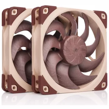 Kompiuterio korpuso ventiliatorius Noctua NF-A12X25 G2 PWM SX2-PP 120 mm, 12 V, 1800 RPM, 107,3 m³/h, SSO guolis, 2 vnt. komplektas, smėlio spalvos