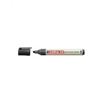 Permanentinis markeris Edding 22 EcoLine kaltinis antgalis juodas