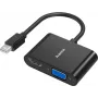 Vaizdo adapteris HAMA Classic Line Mini DisplayPort į VGA/HDMI 2in1, Ultra HD 4K palaikymas