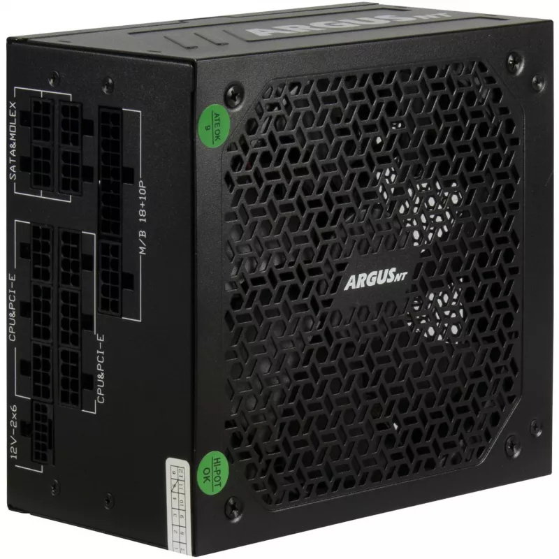 Inter-Tech HA-850BA4 maitinimo blokas, 850W, kabelių valdymas