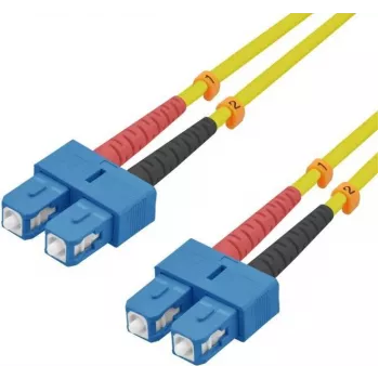 Skiemeninis šviesolaidinis kabelis helos 216668 9/125µm OS2 SC-SC dupleksas 15 m