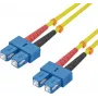 Skiemeninis šviesolaidinis kabelis helos 216668 9/125µm OS2 SC-SC dupleksas 15 m