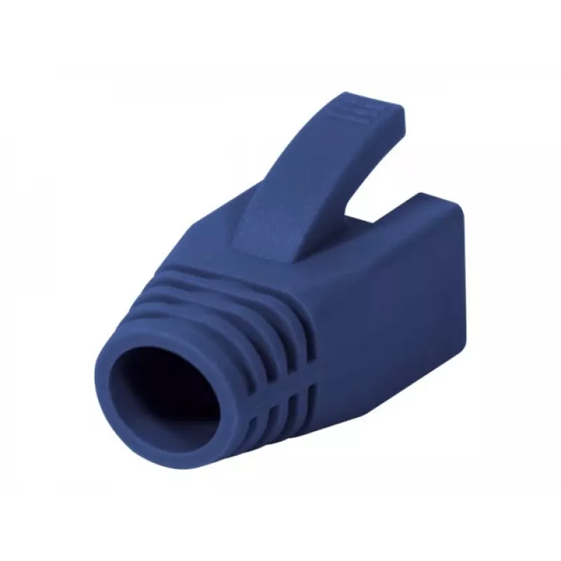 Logilink RJ45 kištuko įtempimo mažinimo gaubtas, 8,0 mm (50 vnt.) | MP0035B | Mėlyna