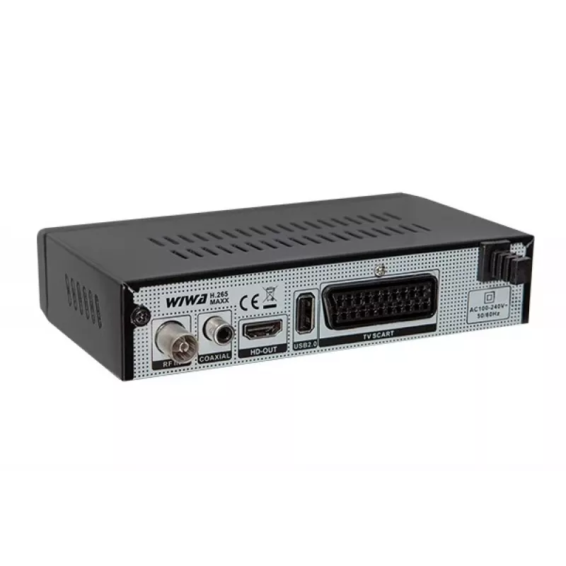 WIWA H.265 MAXX TV imtuvas – DVB-T / DVB-T2 skaitmeninis tuneris su H.265 (HEVC) palaikymu