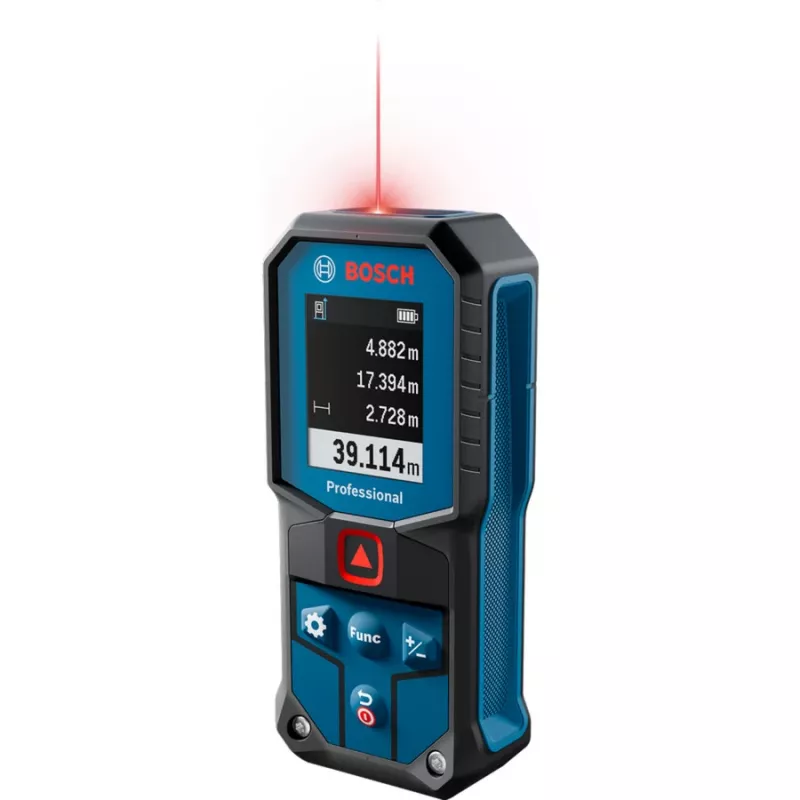 Lazerinis nuotolio matuoklis GLM 40-31 Professional (mėlyna/juoda, diapazonas 50 m, raudona lazerio linija)