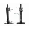Gembird MS-D1-01 reguliuojamo aukščio monitoriaus stovas juodas