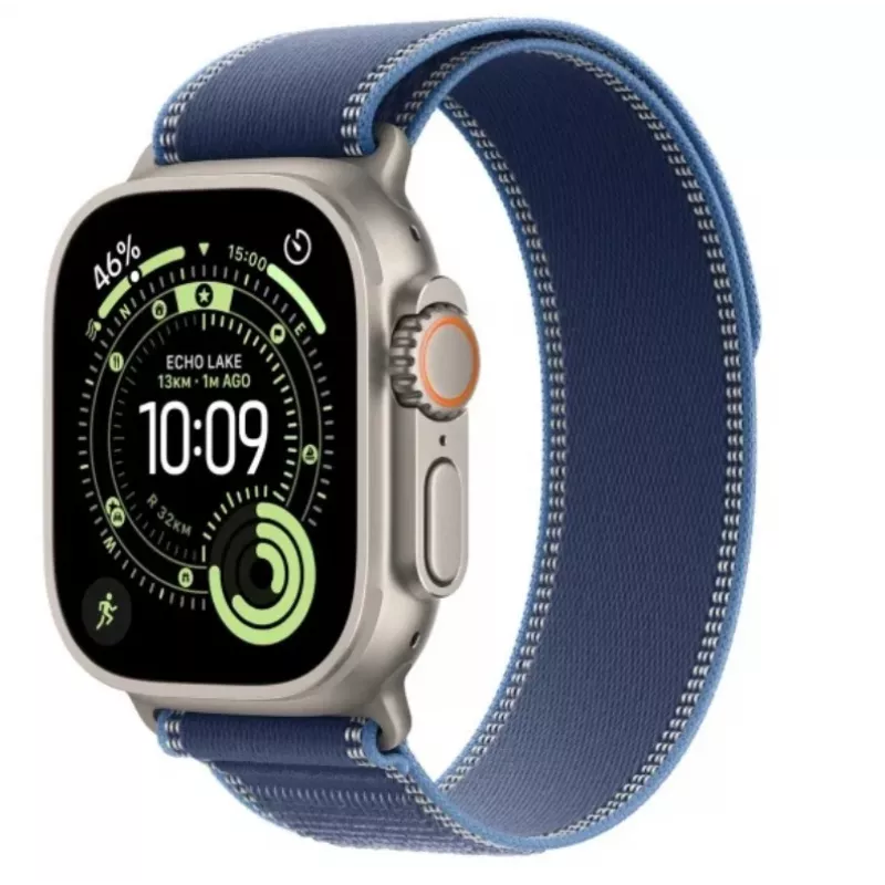 Išmanusis laikrodis Apple Watch Ultra 3 GPS + Cellular 49mm Titano natūralus korpusas Mėlyna juosta M/L