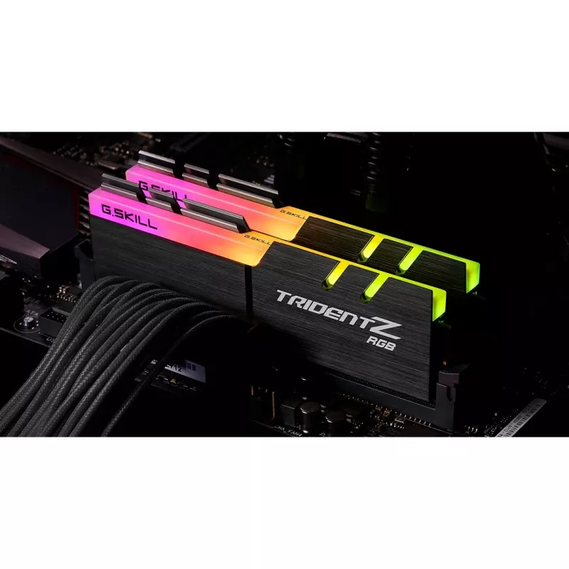 DIMM 32 GB DDR4-3600 (2x 16 GB) Dual-Kit, Arbeitsspeicher schwarz, F4-3600C16D-32GTZRC, Trident Z RGB, INTEL XMP