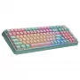 Klaviatūra Cooler Master MK770 mechaninė, USB + RF belaidis + Bluetooth, QWERTY prancūziškas, 99 klavišai, RGB, turkio spalvos